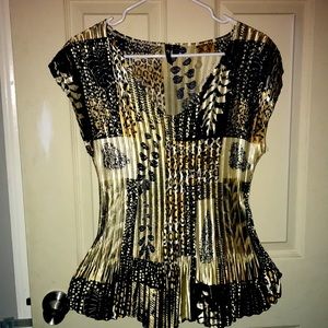 Dressy figure flattering blouse